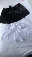 Short Cetim Preto