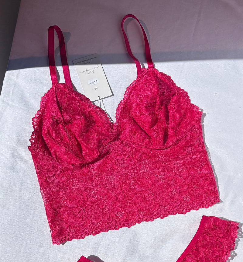 Top Isis pink (com forro)