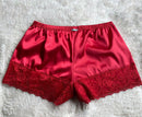 Short Cetim Vermelho