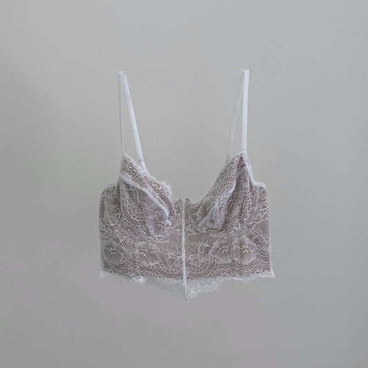 Cropped Amélia Branco/bege