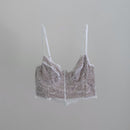 Cropped Amélia Branco/bege