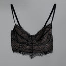 Cropped Amélia Preto/Bege