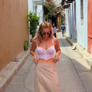 Cropped Amélia Branco/bege