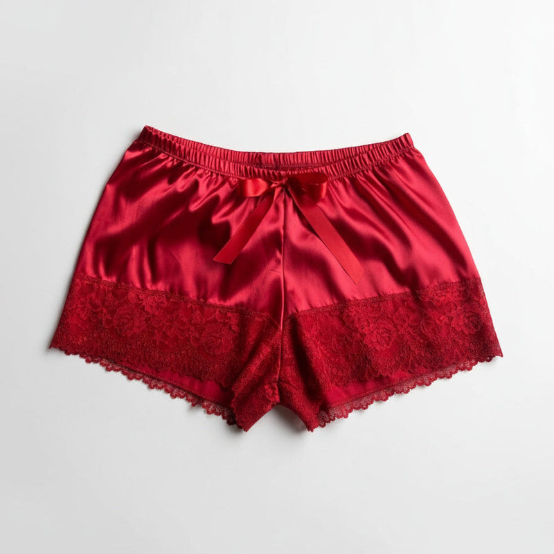 Short Cetim Vermelho