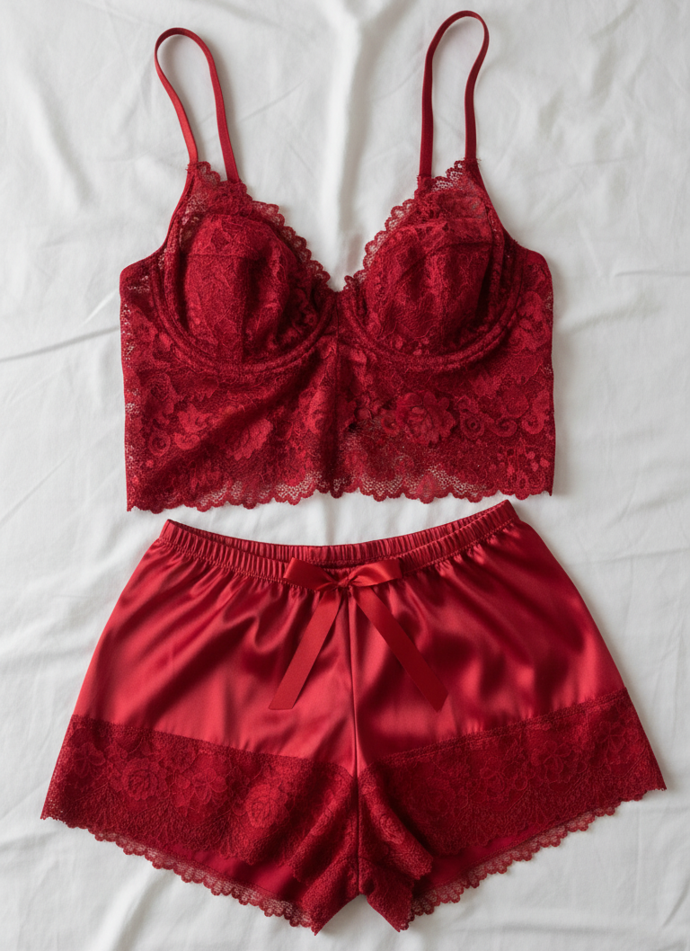 Baby Doll flórida Vermelho